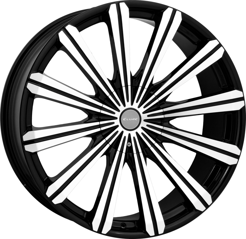 ELURE Style 30 22" x 8" Black Machined Wheels