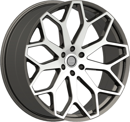 ELURE Style 46 24" x 8.5" Black Machined Wheels