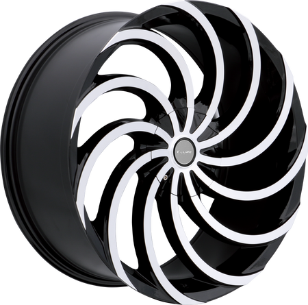 ELURE Style 47 22" x 8.5" Black Machined Wheels