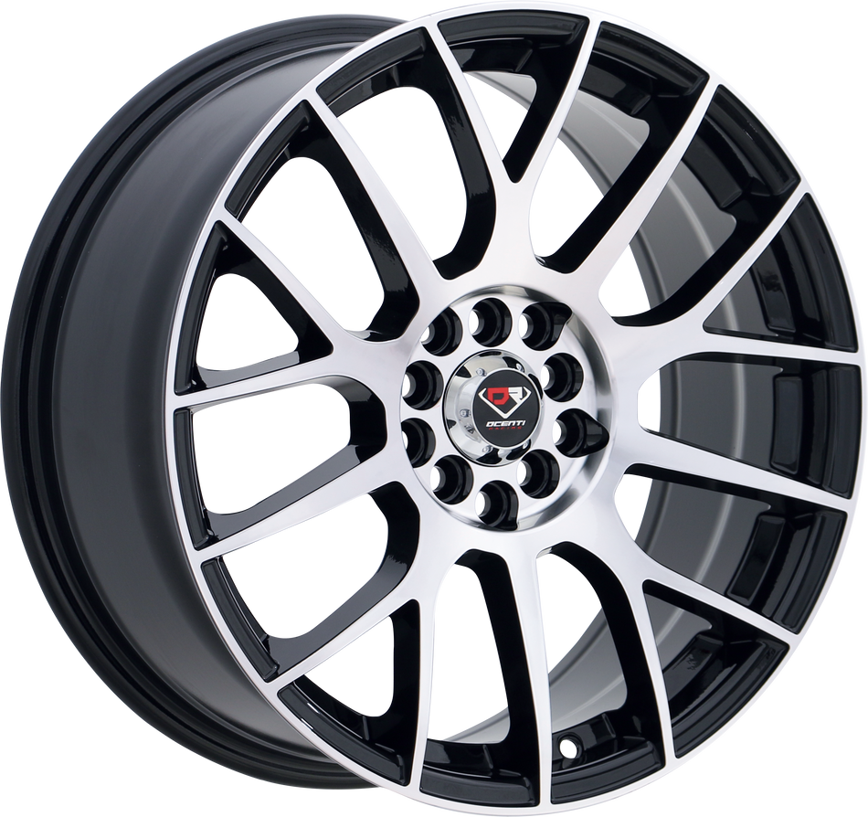 DCENTI RACING Style 49 17" x 7.5" Black Machined Wheels