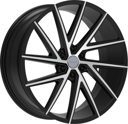 ELURE Style 50 24" x 9.5" Black Machined Wheels