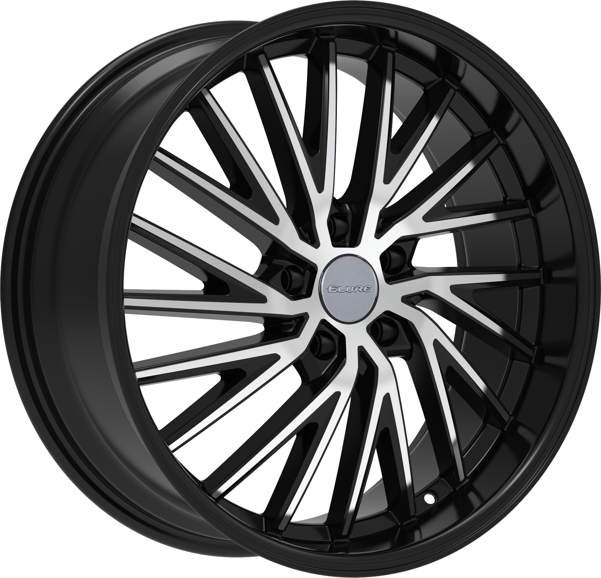 ELURE Style 53 20" x 8.5" Black Machined Wheels