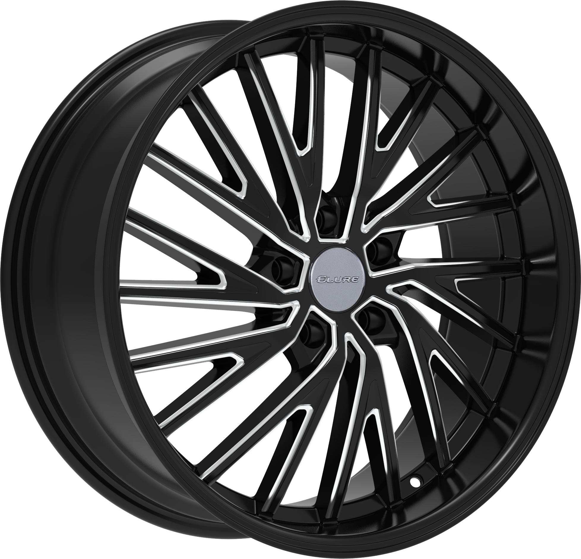 ELURE Style 53 20" x 8.5" Black And Milled Wheels