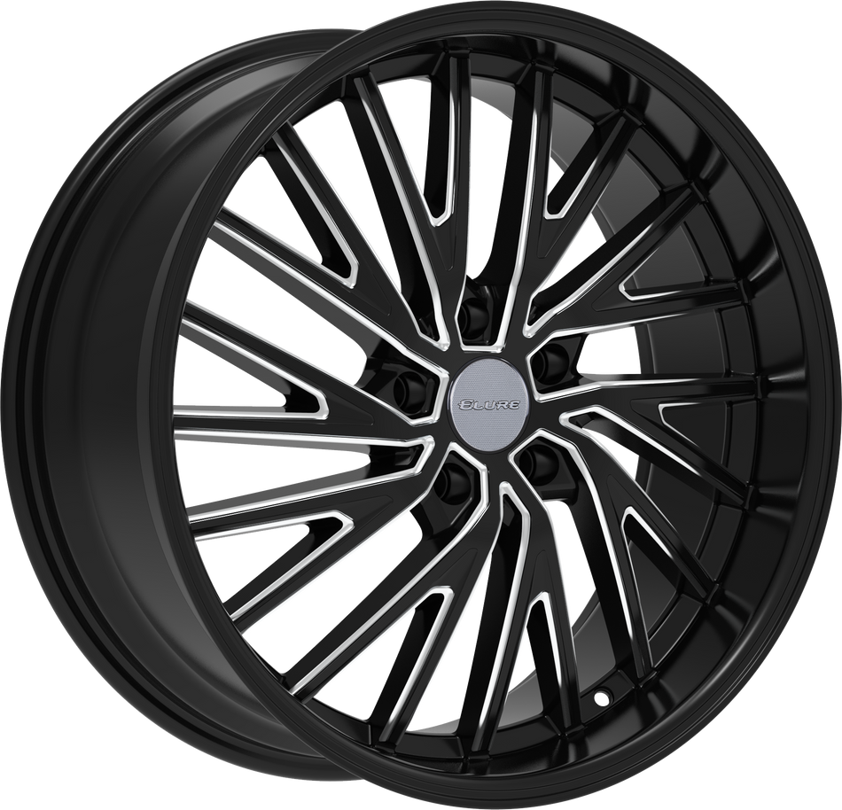 ELURE Style 53 20" x 8.5" Black And Milled Wheels