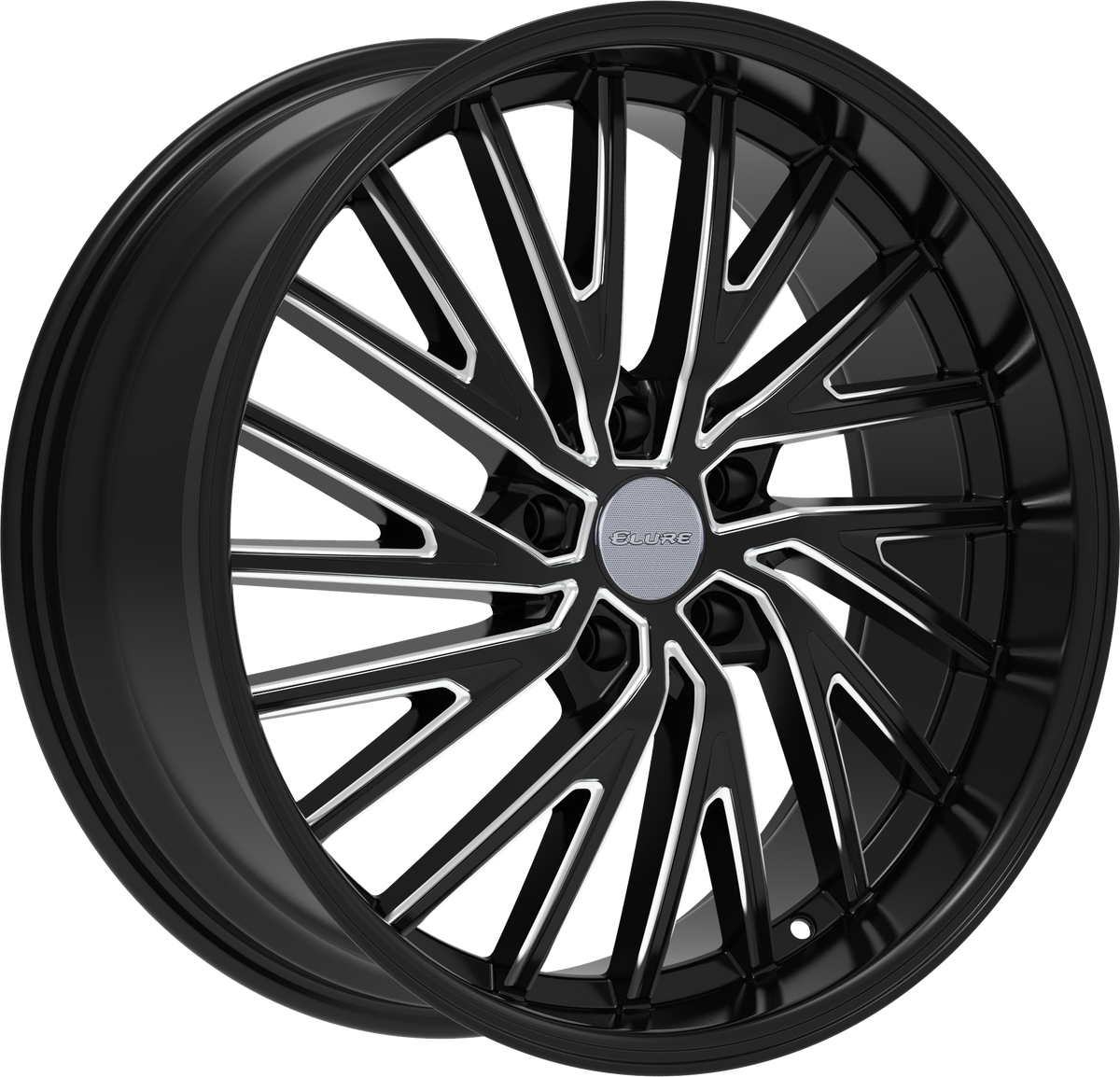 ELURE Style 53 20" x 8.5" Black And Milled Wheels