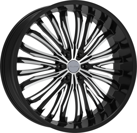 ELURE Style 55 26" x 10" Black Machined Wheels