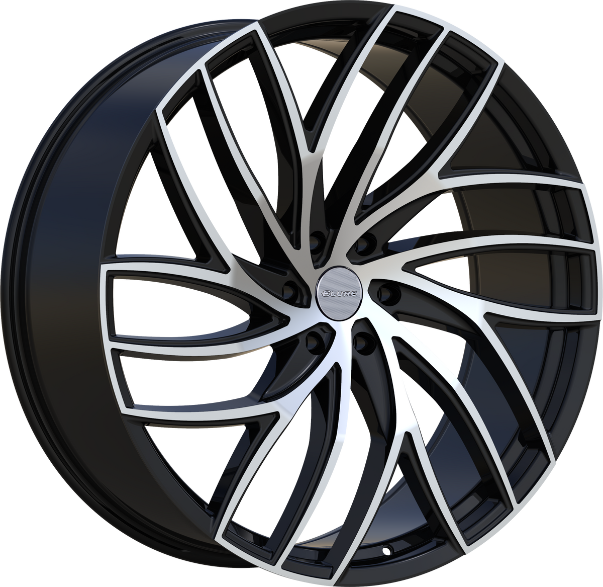 ELURE Style 56 26" x 10" Black Machined Wheels