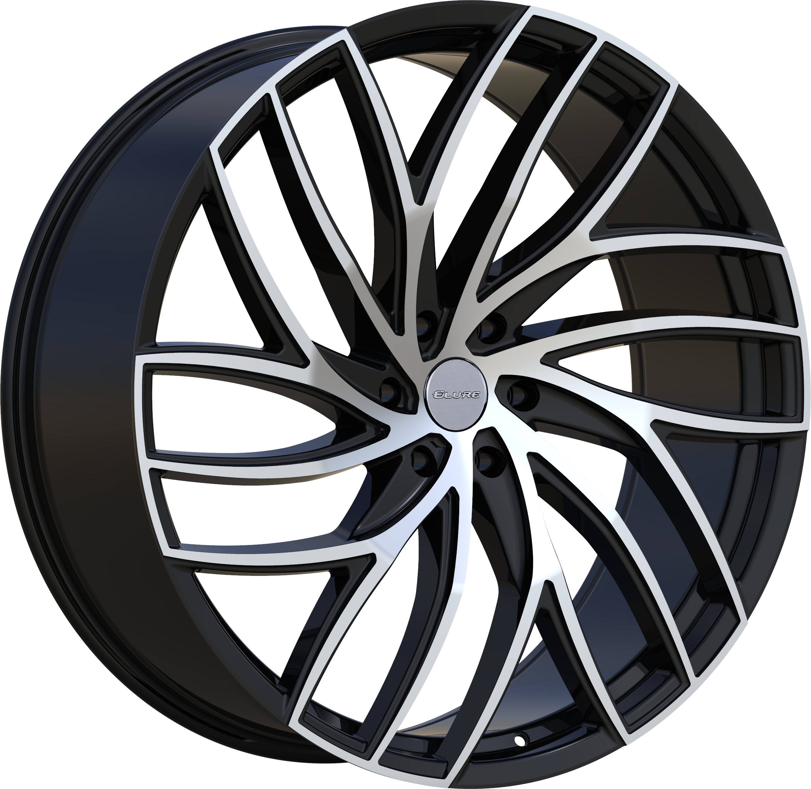 ELURE Style 56 26" x 10" Black Machined Wheels