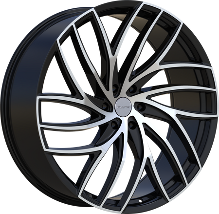 ELURE Style 56 26" x 10" Black Machined Wheels