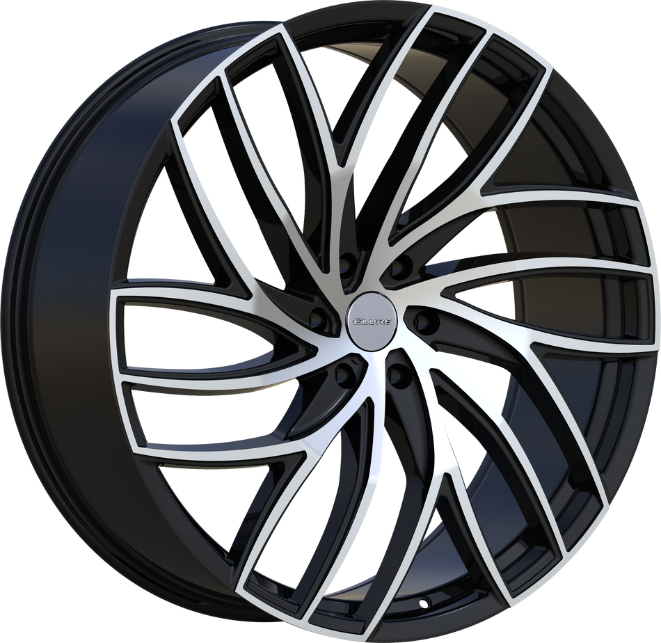 ELURE Style 56 26" x 10" Black Machined Wheels