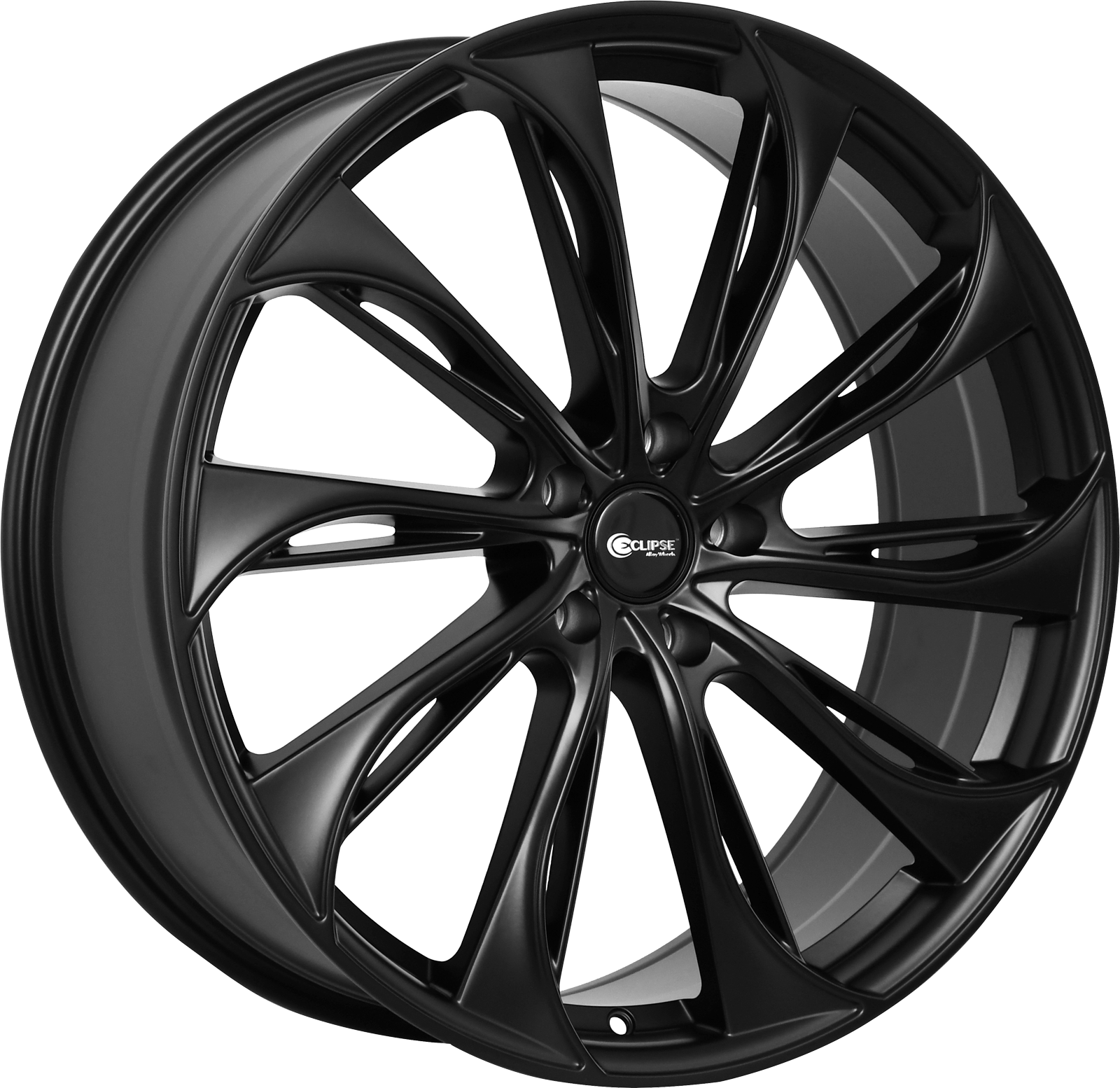 ECLIPSE Style 106 22" x 8.5" Full Satin Black Wheels