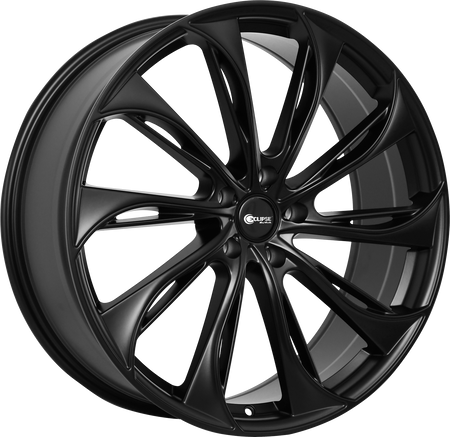ECLIPSE Style 106 22" x 8.5" Full Satin Black Wheels