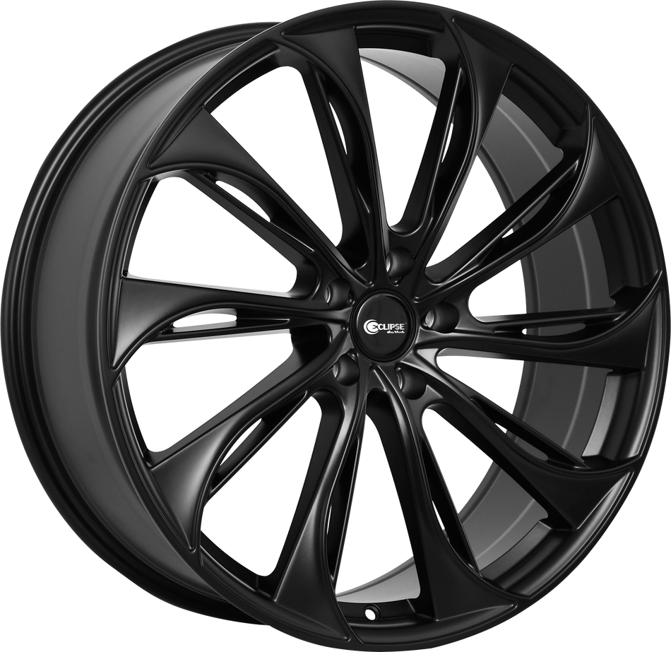 ECLIPSE Style 106 22" x 8.5" Full Satin Black Wheels