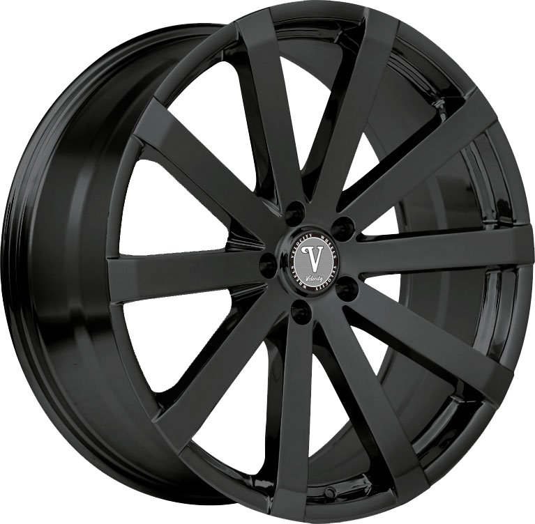 VELOCITY Style 12 22" x 8" Full Black Wheels