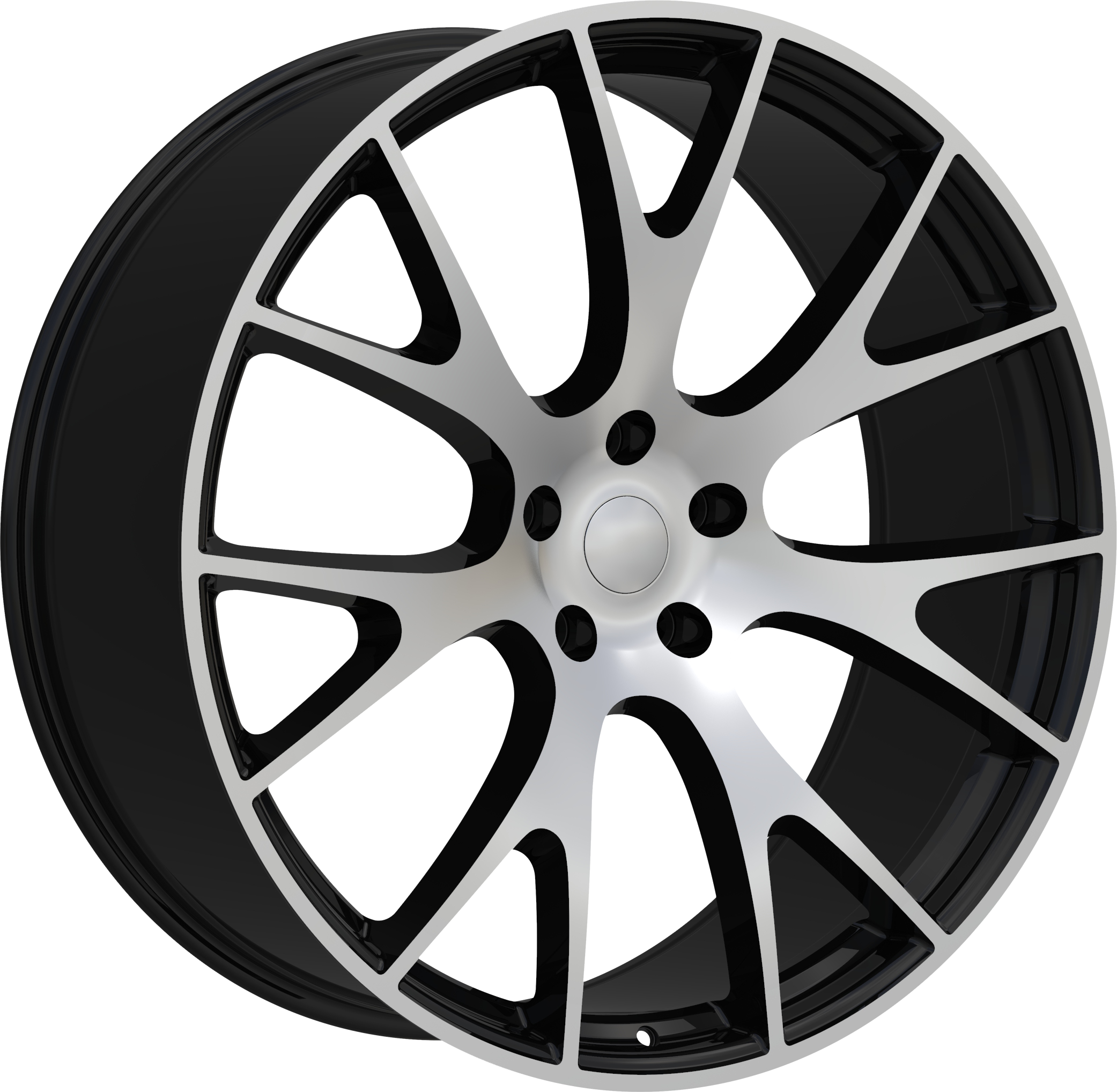 REPLICA Style 218 20" x 11" Black Machined Wheels
