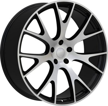 REPLICA Style 218 20" x 11" Black Machined Wheels