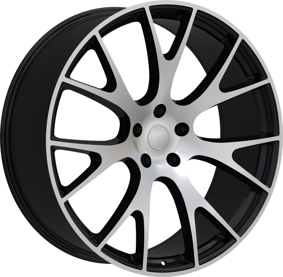 REPLICA Style 218 20" x 11" Black Machined Wheels