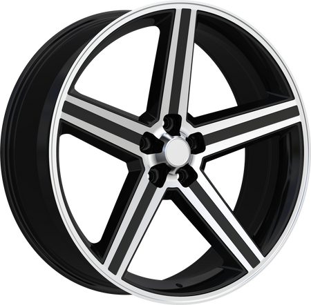 REPLICA Style 248 22" x 8.5" Black Machined Wheels