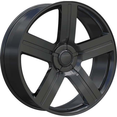 REPLICA Style 258 22" x 9" Full Black Wheels