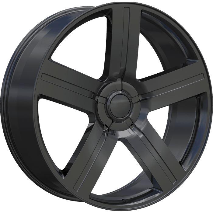 REPLICA Style 258 22" x 9" Full Black Wheels