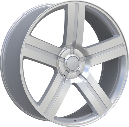 REPLICA Style 258 22" x 9" Silver Machined Wheels