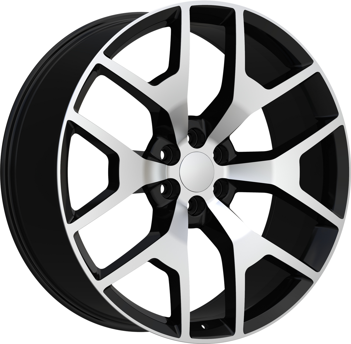 Replica Style 348 Black Machined 20" x 9"