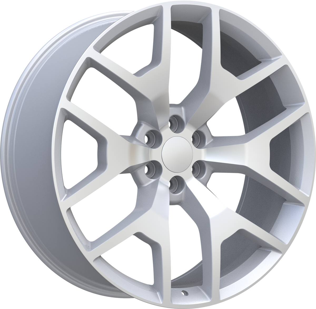 REPLICA Style 288 22" x 9.5" Silver Machined Wheels