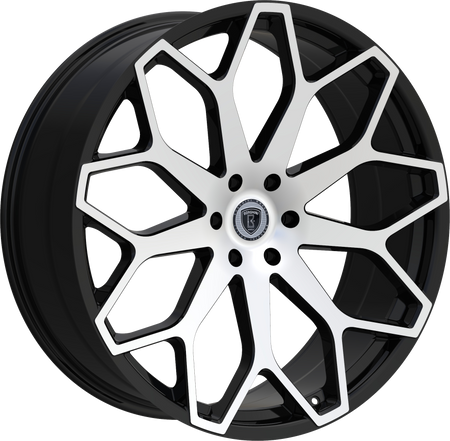 BORGHINI Style 28 26" x 10" Black Machined Wheels