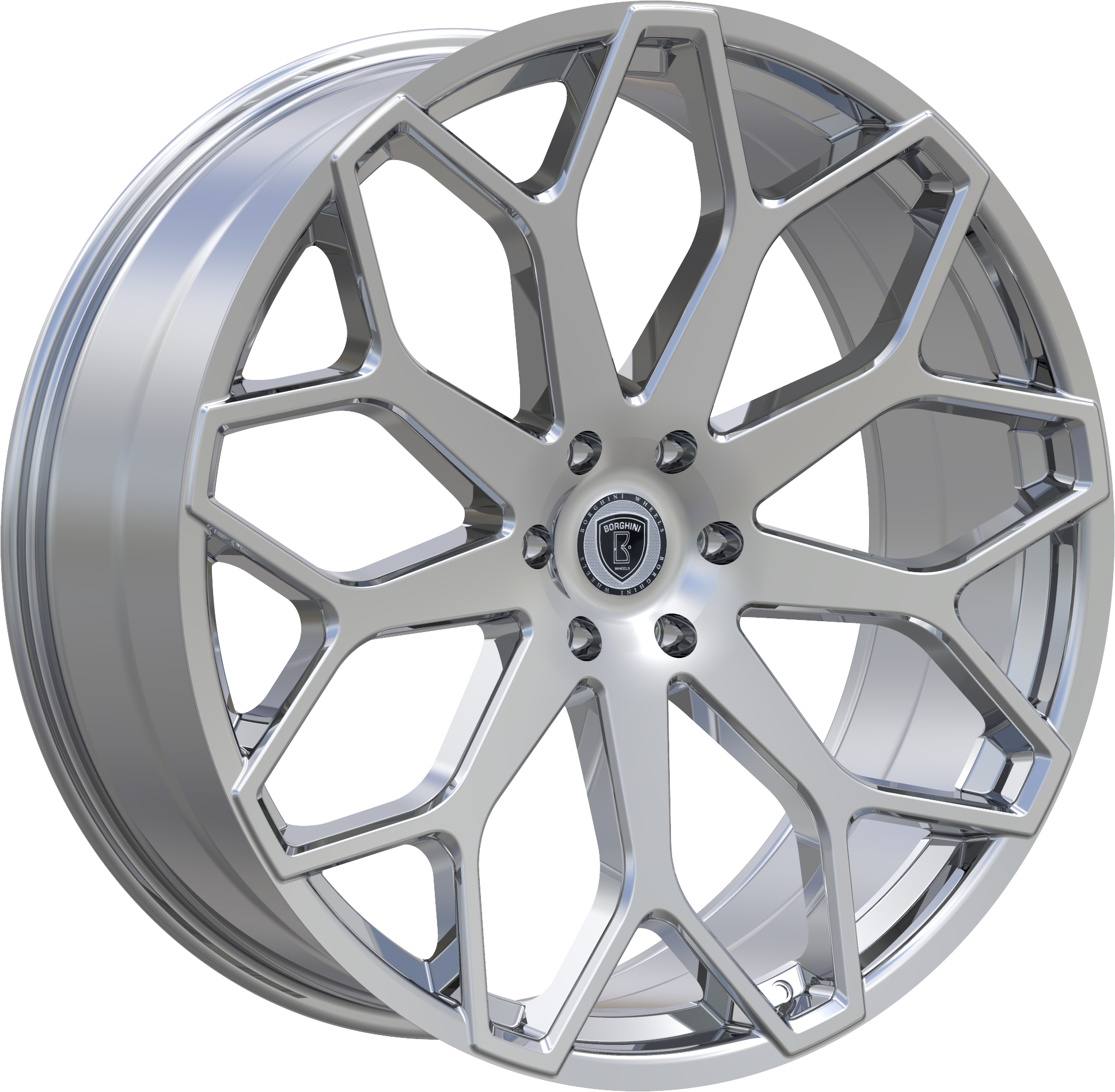 BORGHINI Style 28 26" x 10" Chrome Wheels