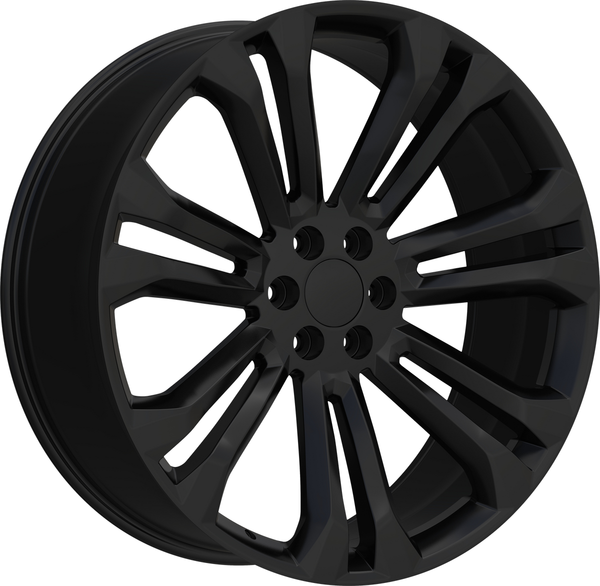 REPLICA Style 298 22" x 9" Full Black Wheels