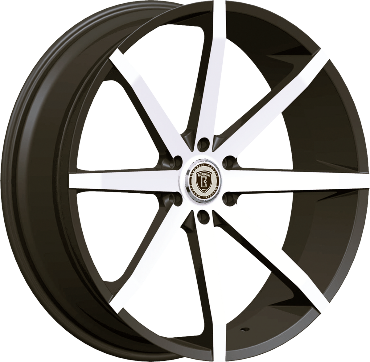BORGHINI Style 29 26" x 10" Black Machined Wheels