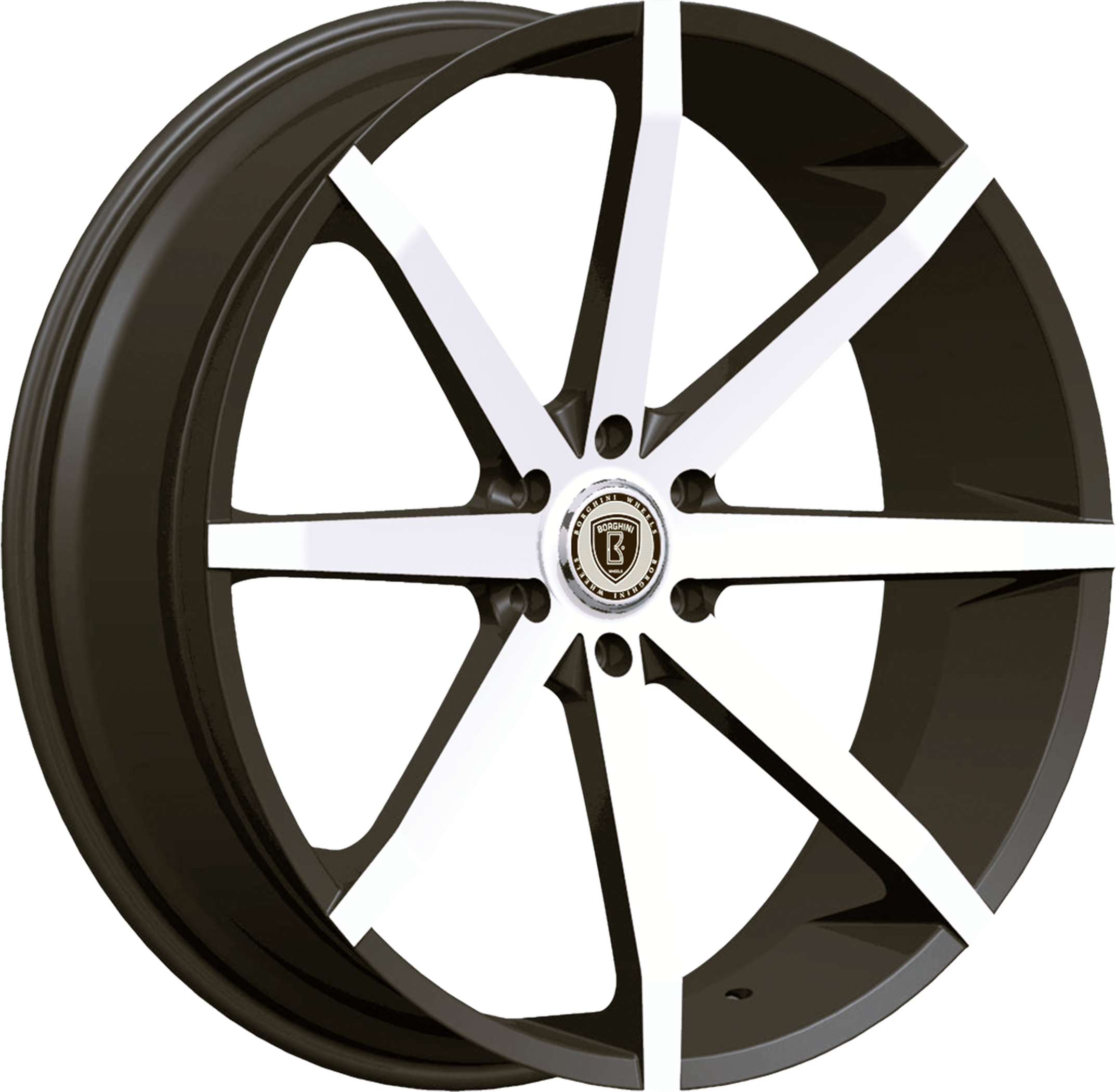 BORGHINI Style 29 26" x 10" Black Machined Wheels