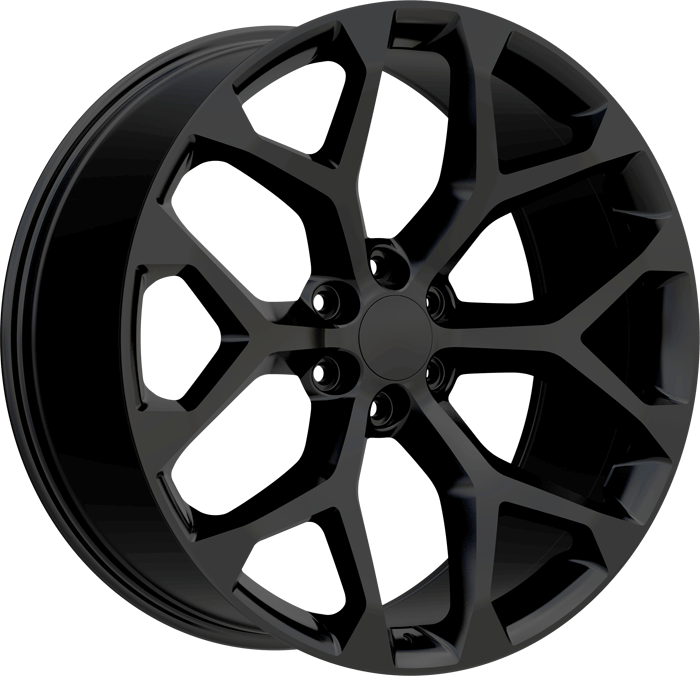 REPLICA Style 348 22" x 9.5" Full Black Wheels