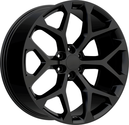 REPLICA Style 348 22" x 9.5" Full Black Wheels
