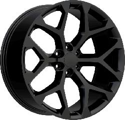 Replica Style 348 22" x 9" 6X139.7 Full Gloss Black Wheels
