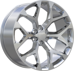 Replica Style 348 24" x 10" 6X139.7 Chrome Wheels