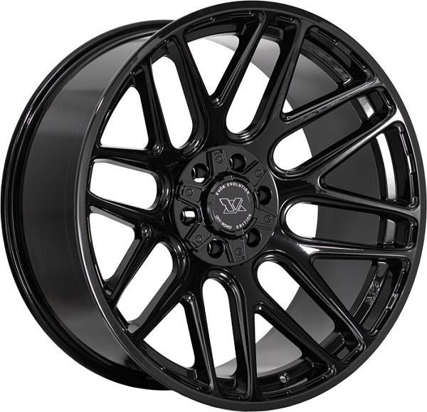 Evok Style 501 20" x 9" 8X180 Full Gloss Black Wheels