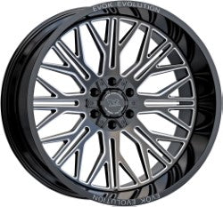 Evok Style 506 20" x 9" 8X165 Black And Milled Wheels