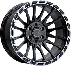 Evok Style 601 20" x 10" 5X127 / 5X139.7 Black And Machined Wheels