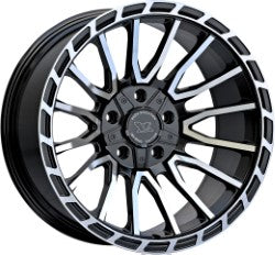 Evok Style 601 20" x 10" 8X180 Black And Machined Wheels