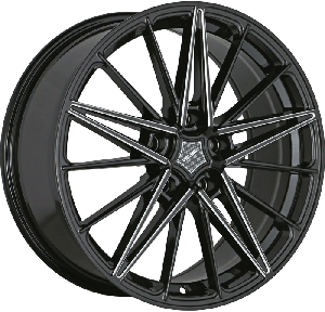 Eclipse Style 608 18" x 8" 5X114.3 Black And Milled Wheels