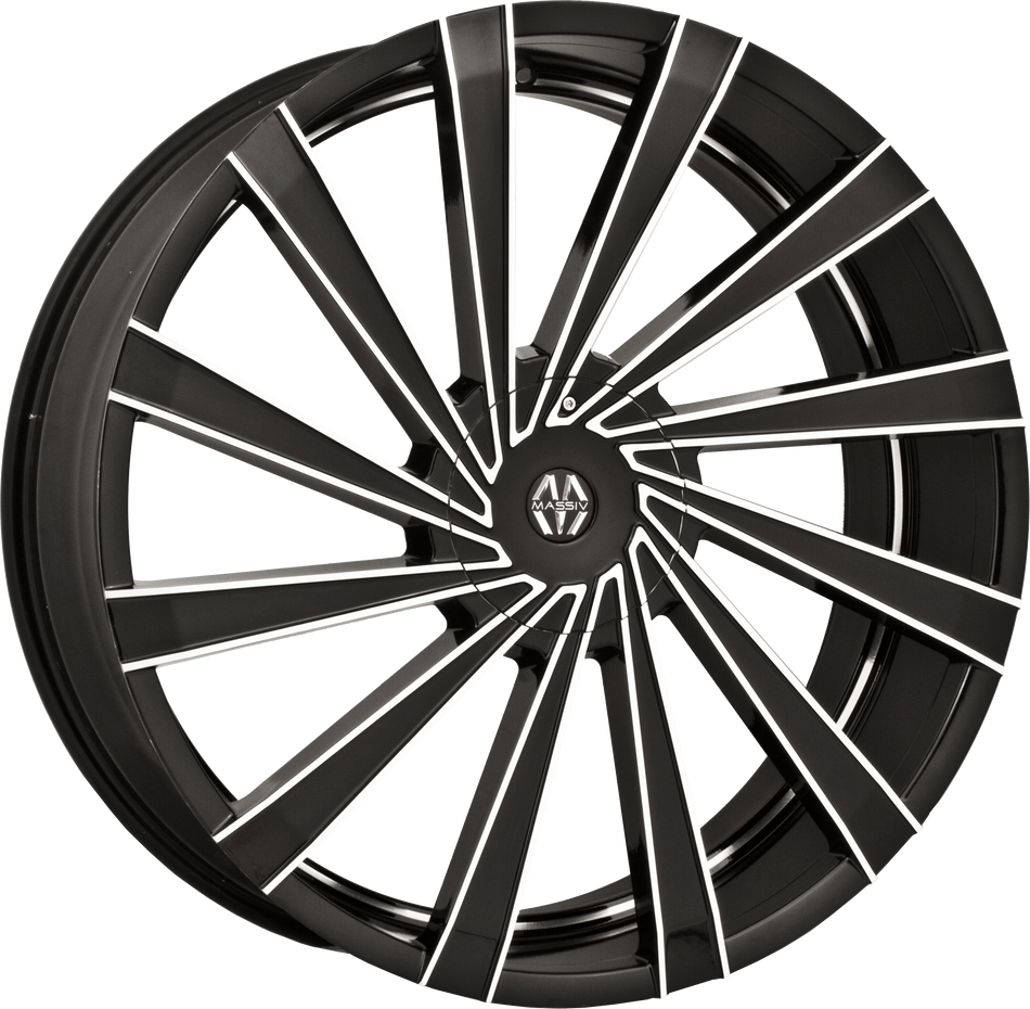 Massiv Style 921 Black Machined 20" x 8.5"