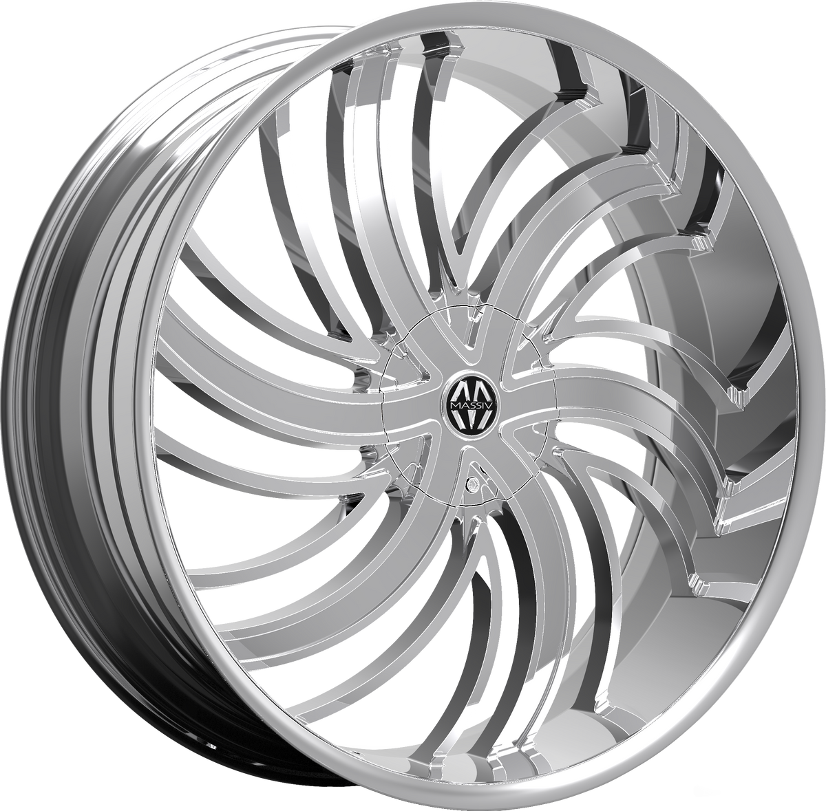 MASSIV Style 924 22" x 8.5" Chrome Wheels
