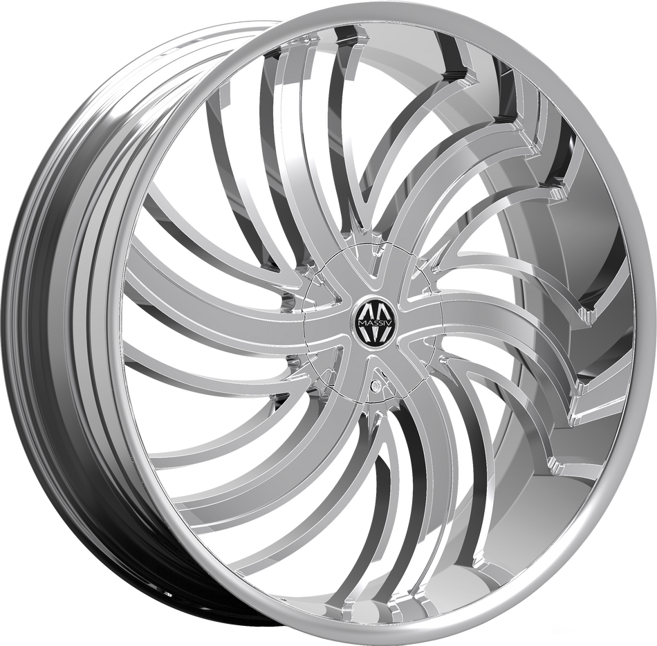 MASSIV Style 924 22" x 8.5" Chrome Wheels