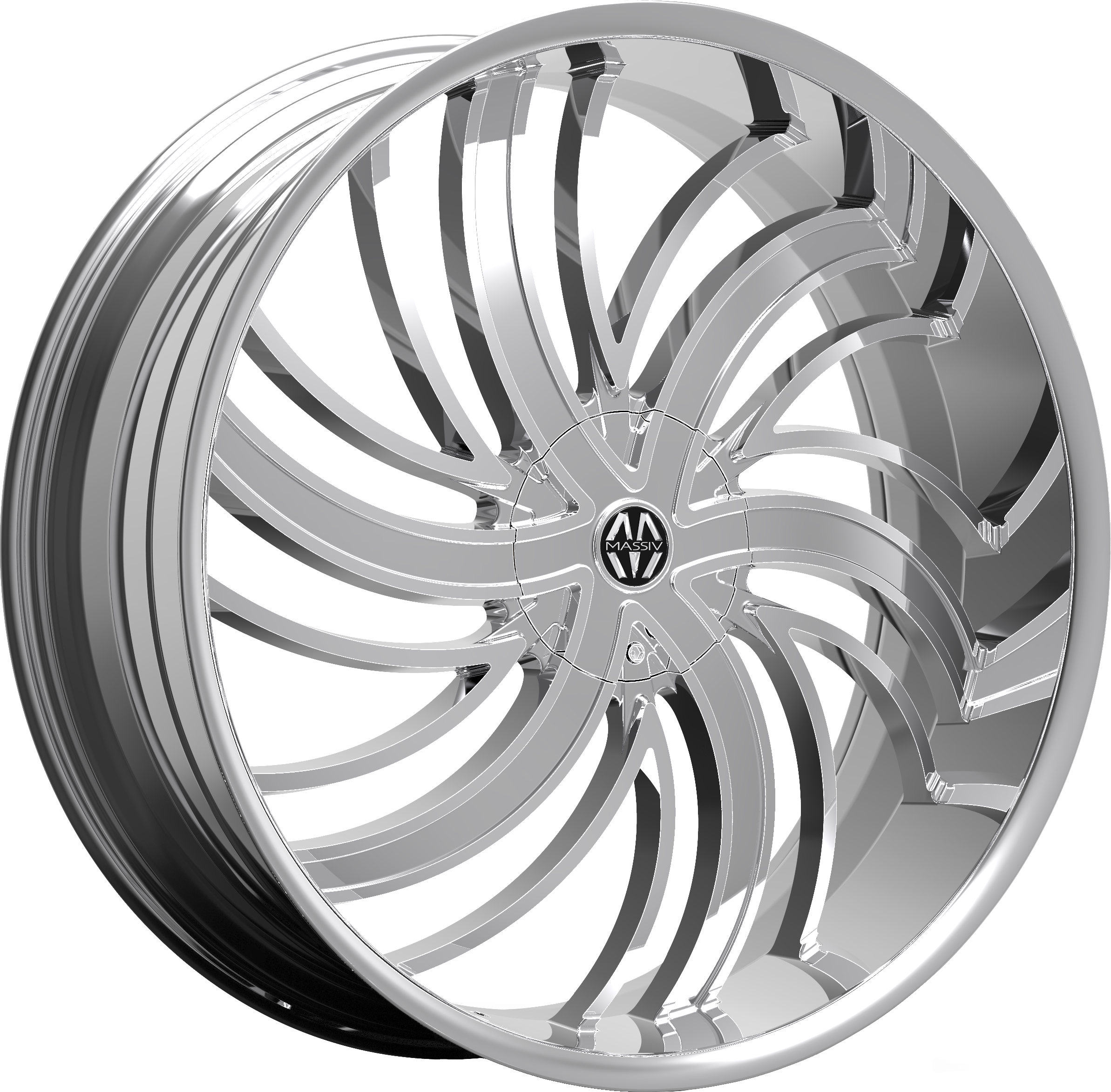MASSIV Style 924 22" x 8.5" Chrome Wheels