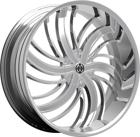 MASSIV Style 924 22" x 8.5" Chrome Wheels