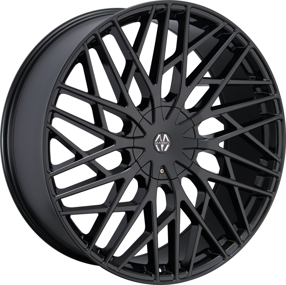 MASSIV Style 925 22" x 9" Gloss Black Wheels