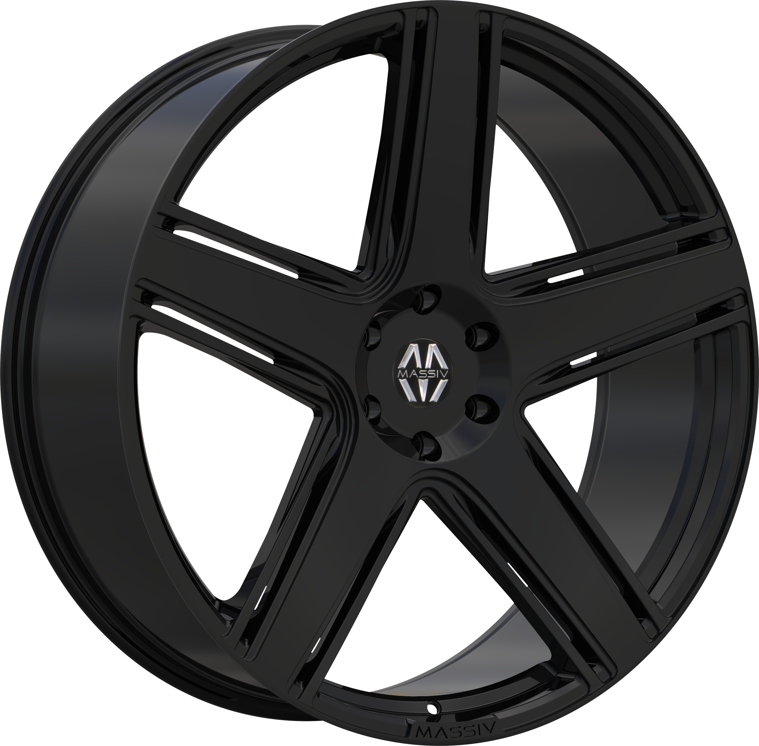 MASSIV Style 926 22" x 9" Full Gloss Black Wheels