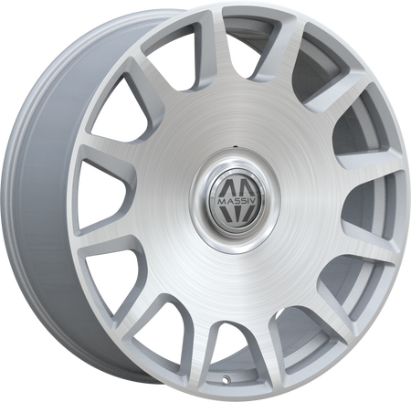 MASSIV Style 927 22" x 9" Silver And Brushed Wheels