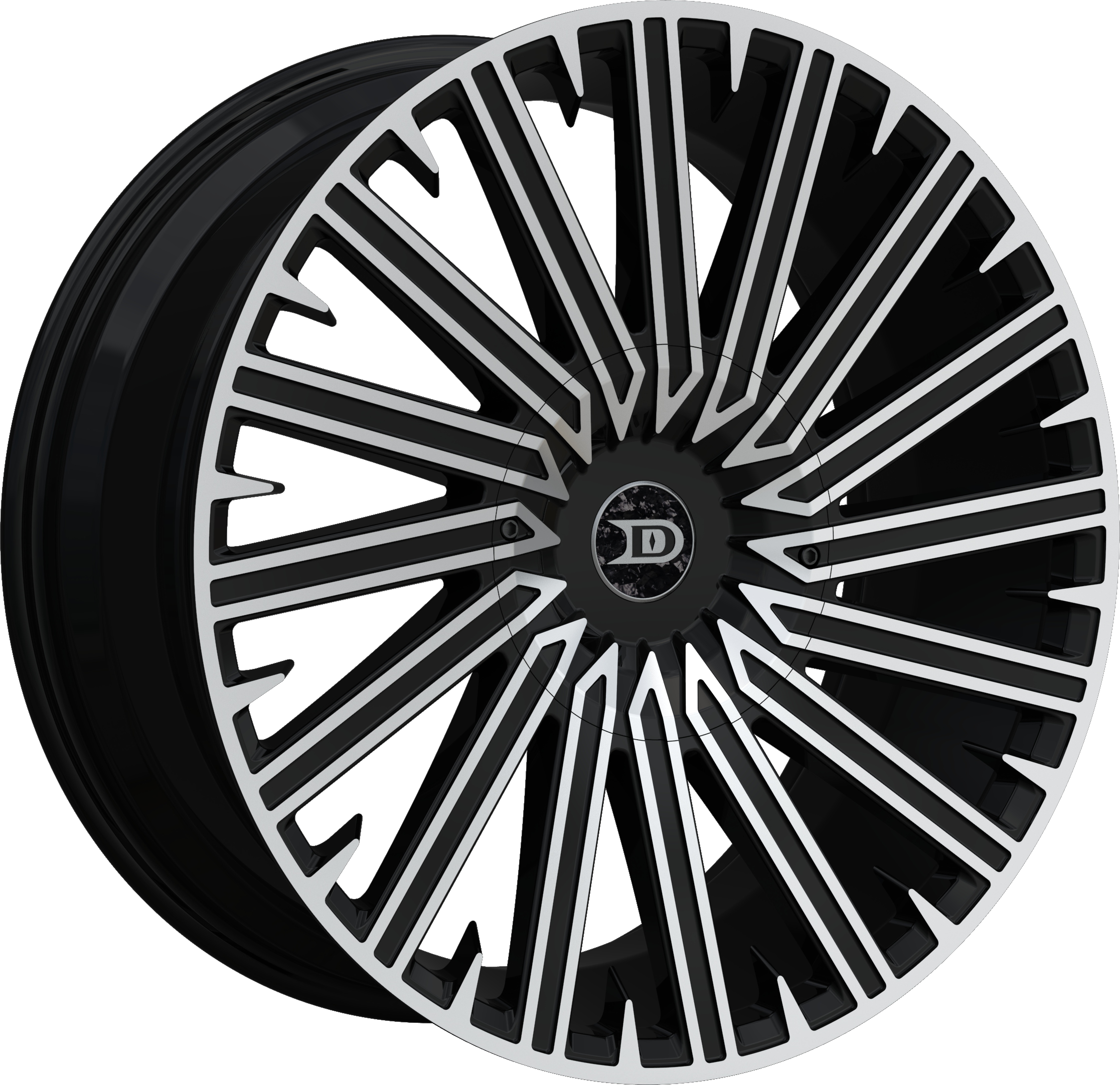 Drastic Style DS10 Black Machined 20" x 8.5"